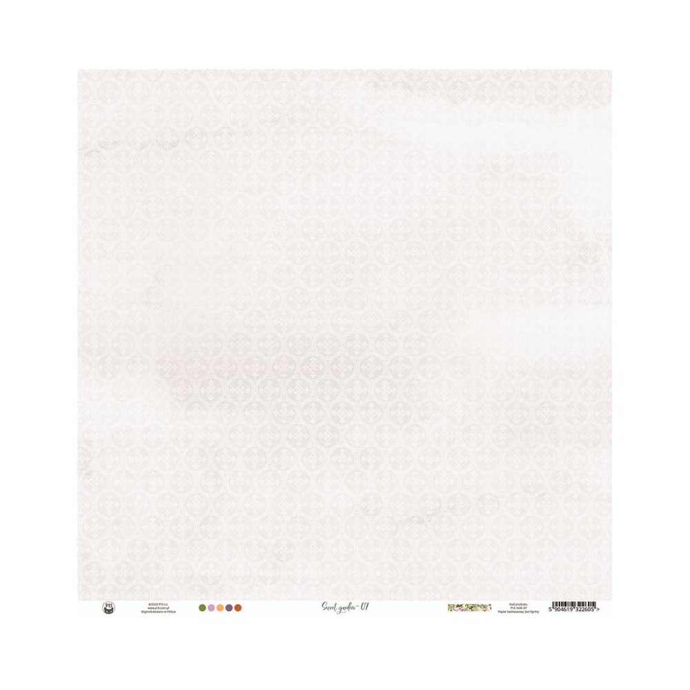 Scrapbooking paper 30,5 x 30,5 cm - Piątek Trzynastego - Secret garden 07