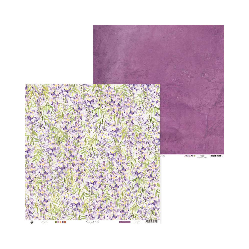 Scrapbooking paper 30,5 x 30,5 cm - Piątek Trzynastego - Secret garden 06