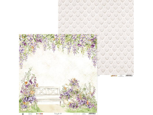 Scrapbooking paper 30,5 x 30,5 cm - Piątek Trzynastego - Secret garden 03