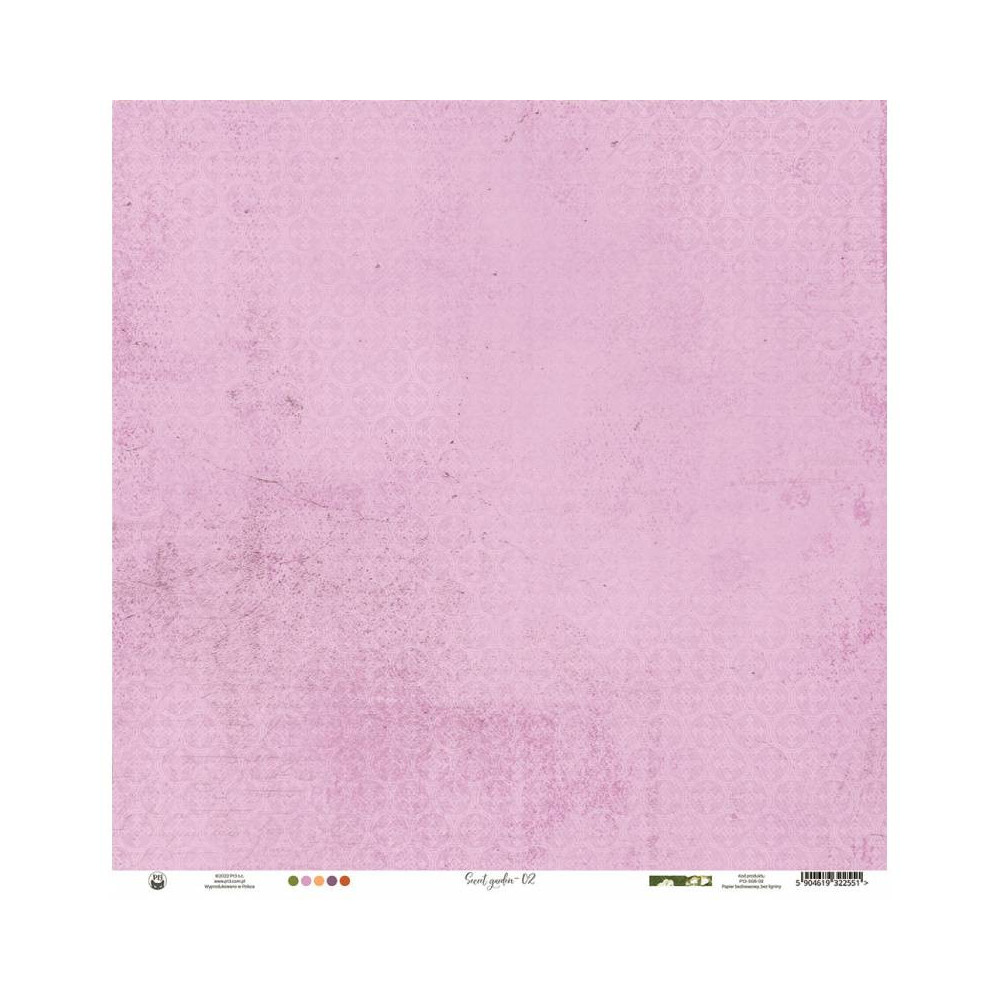 Scrapbooking paper 30,5 x 30,5 cm - Piątek Trzynastego - Secret garden 02