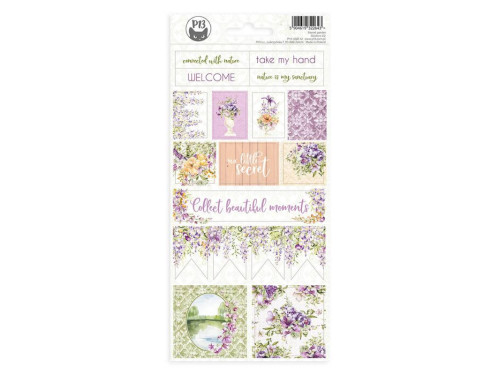 Set of cardboard stickers 10,5 x 22 cm - Piątek Trzynastego - Secret garden 02