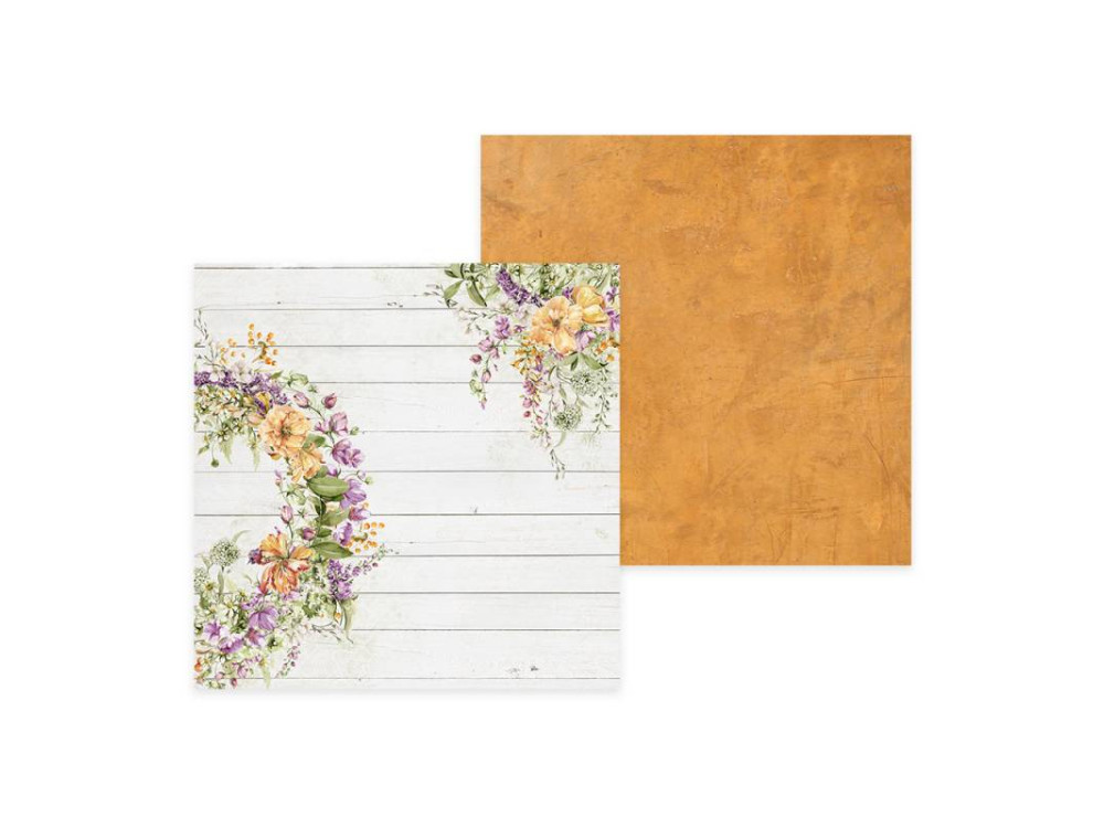 Set of scrapbooking papers 15,3 x 15,3 cm - Piątek Trzynastego - Secret garden
