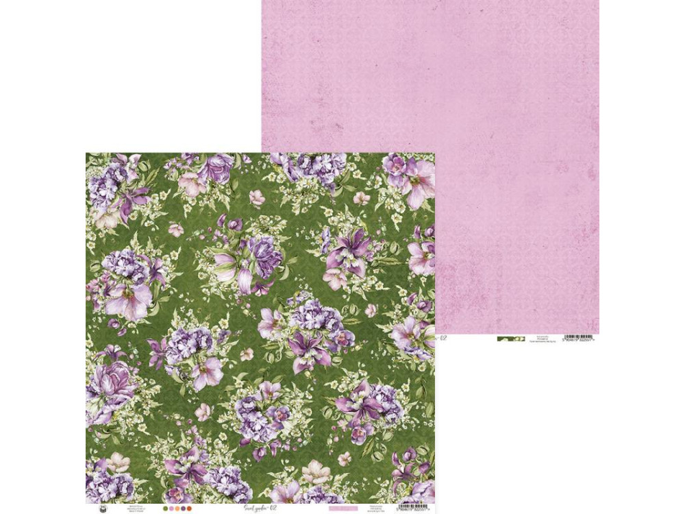 Set of scrapbooking papers 30,5 x 30,5 cm - Piątek Trzynastego - Secret garden