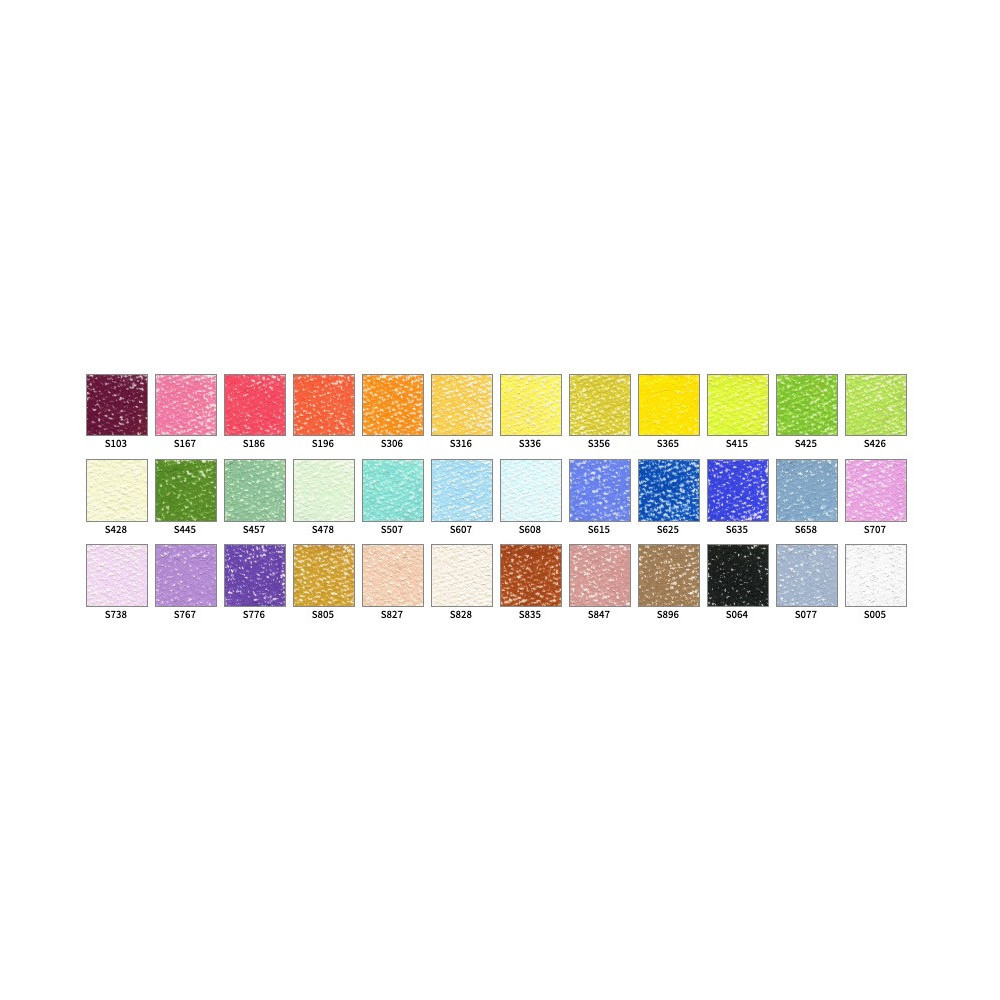 Water Soluble Artist's Soft Pastels - Holbein - 36 colors
