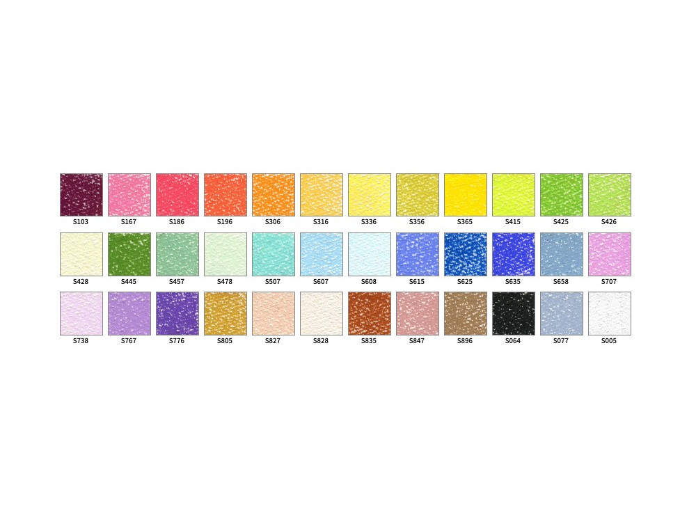 Water Soluble Artist's Soft Pastels - Holbein - 36 colors