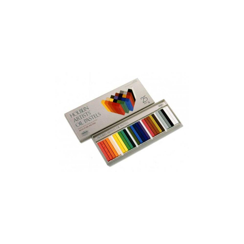 Set of Artist's Oil Pastels - Holbein - 25 colors
