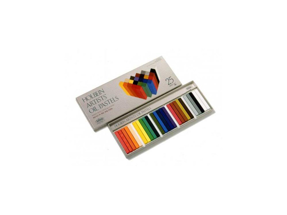 Set of Artist's Oil Pastels - Holbein - 25 colors