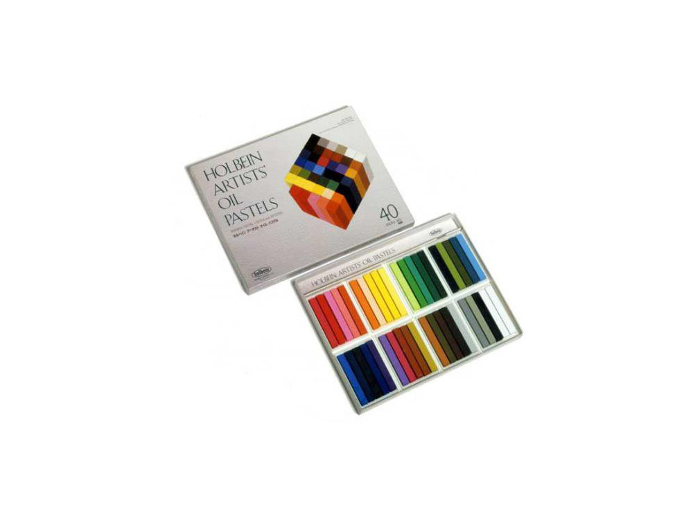 Set of Artist's Oil Pastels - Holbein - 40 colors