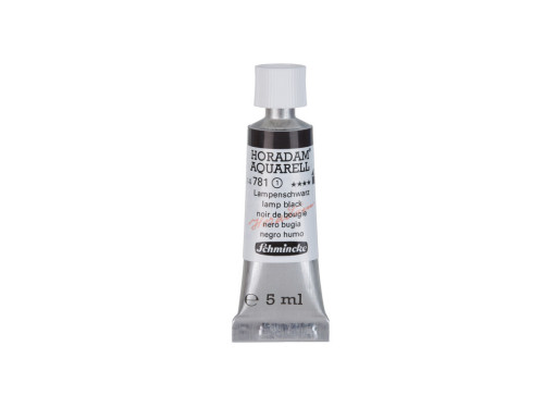 Farba akwarelowa Horadam Aquarell - Schmincke - 781, Lamp Black, 5 ml