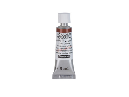 Horadam Aquarell watercolor paint - Schmincke - 671, Transparent Umber, 5 ml