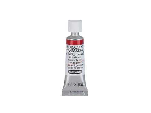 Farba akwarelowa Horadam Aquarell - Schmincke - 670, Madder Brown, 5 ml