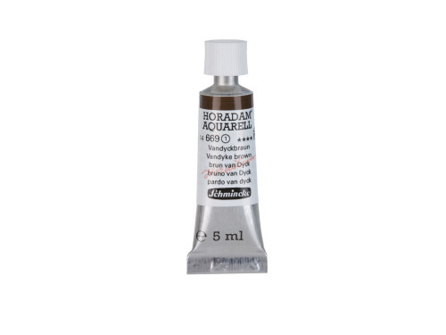 Horadam Aquarell watercolor paint - Schmincke - 669, Vandyke Brown, 5 ml