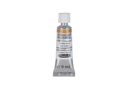 Horadam Aquarell watercolor paint - Schmincke - 667, Raw Umber, 5 ml