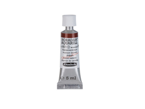 Horadam Aquarell watercolor paint - Schmincke - 651, Maroon Brown, 5 ml