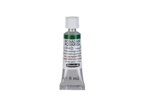 Horadam Aquarell watercolor paint - Schmincke - 534, Permanent Green Olive, 5 ml