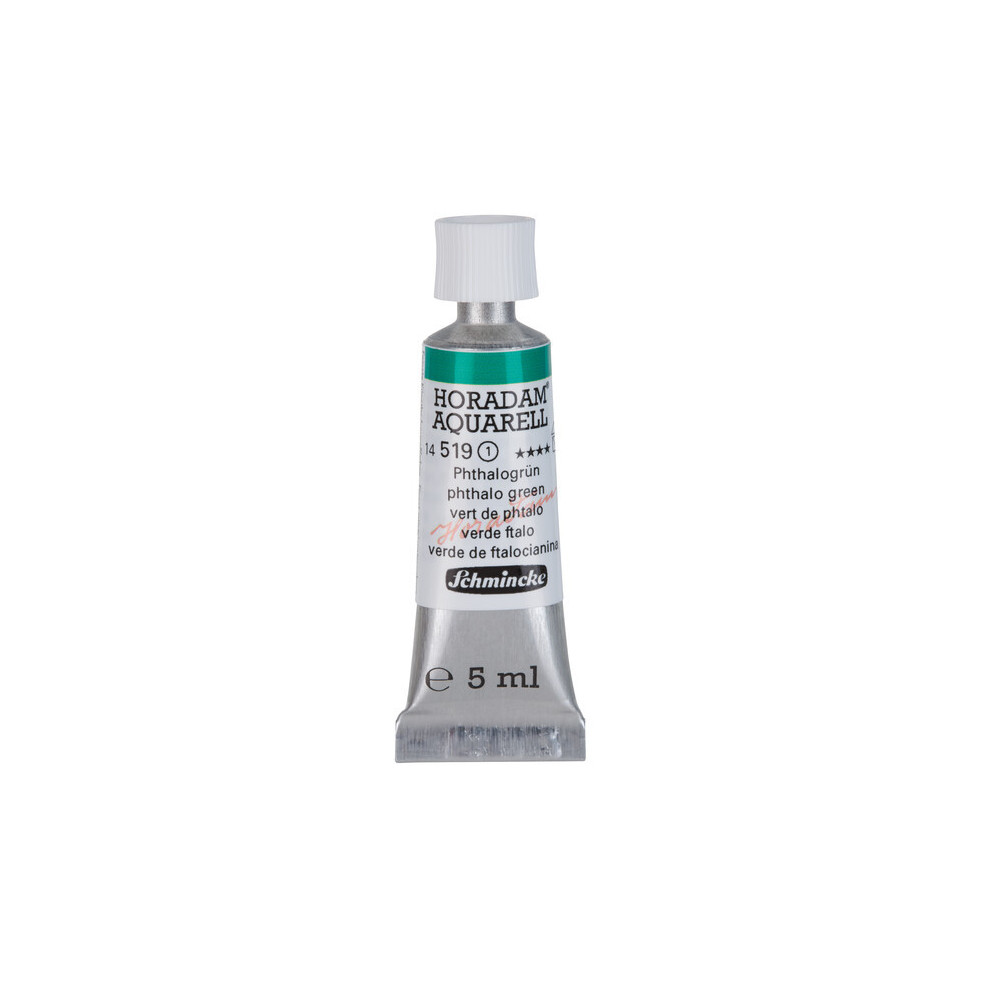 Horadam Aquarell watercolor paint - Schmincke - 519, Phthalo Green, 5 ml