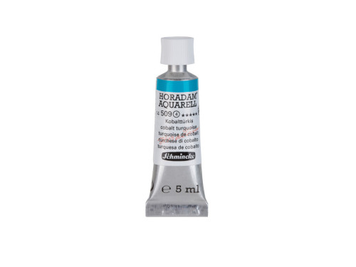 Horadam Aquarell watercolor paint - Schmincke - 509, Cobalt Turquoise, 5 ml