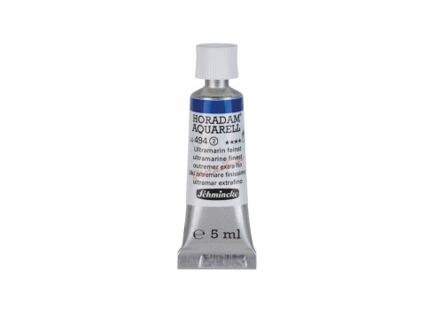 Horadam Aquarell watercolor paint - Schmincke - 494, Ultramarine Finest, 5 ml