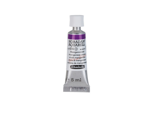 Horadam Aquarell watercolor paint - Schmincke - 474, Manganese Violet, 5 ml