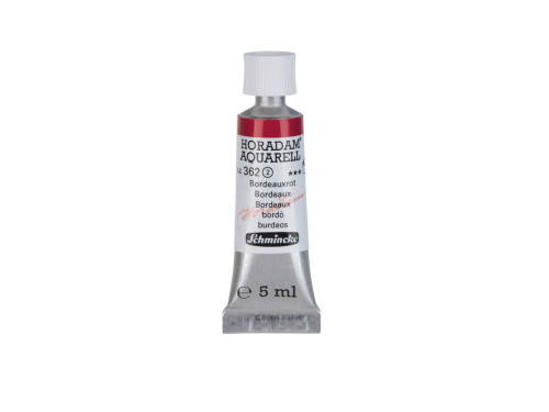 Horadam Aquarell watercolor paint - Schmincke - 362, Bordeaux, 5 ml