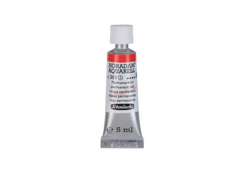 Horadam Aquarell watercolor paint - Schmincke - 361, Permanent Red, 5 ml