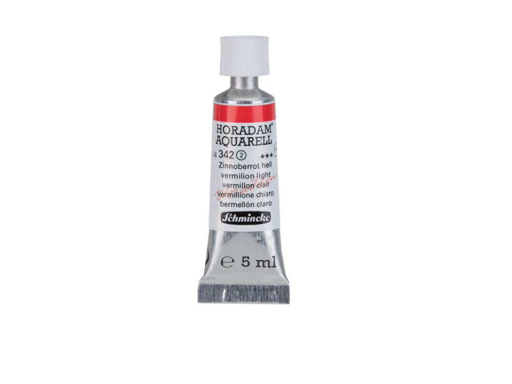 Horadam Aquarell watercolor paint - Schmincke - 342, Vermilion Light, 5 ml