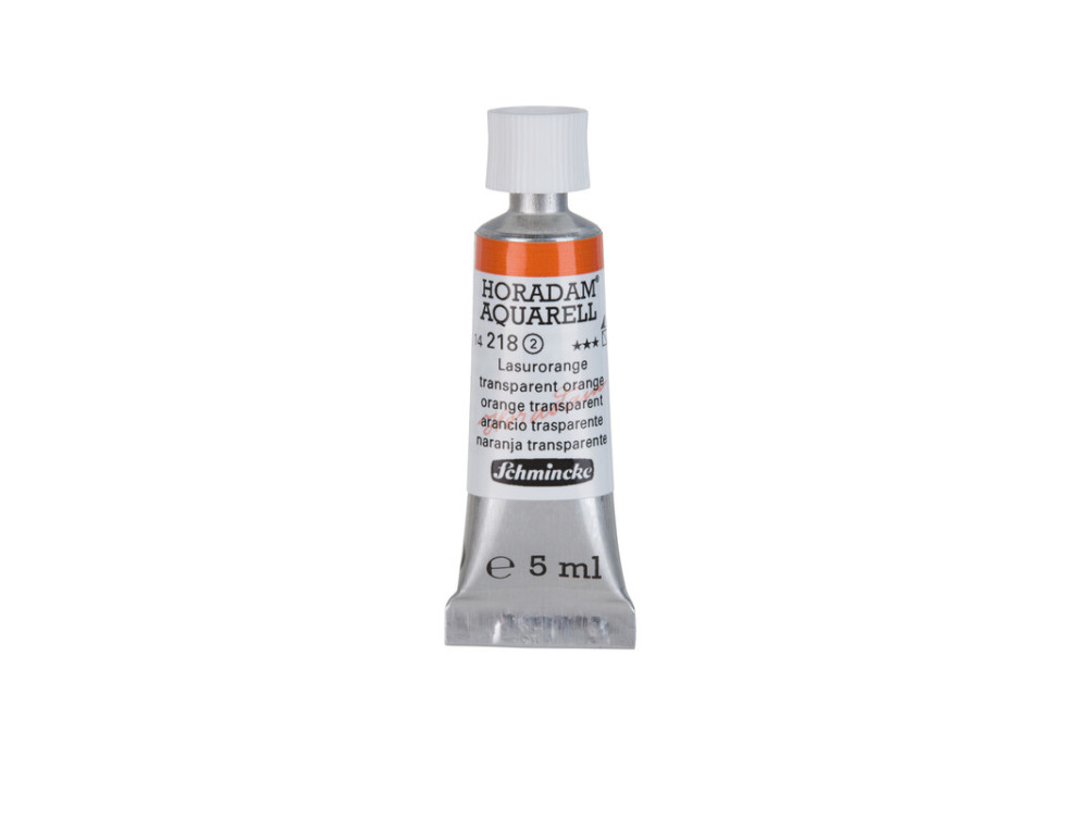 Farba akwarelowa Horadam Aquarell - Schmincke - 218, Transparent Orange, 5 ml