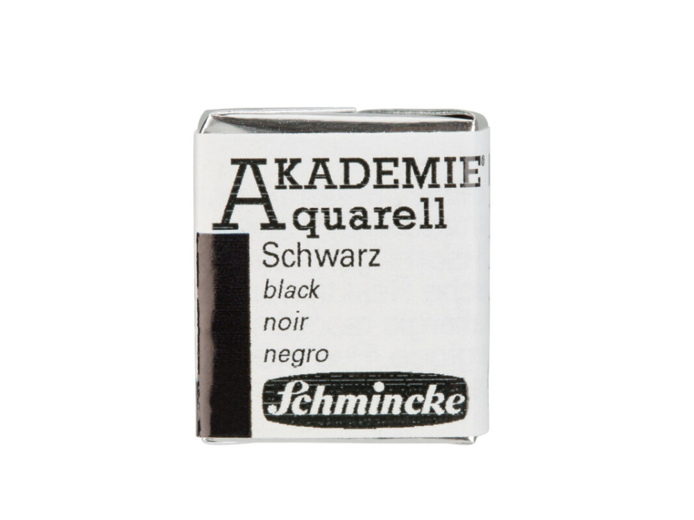 Akademie Aquarell watercolor paint - Schmincke - 782, Black