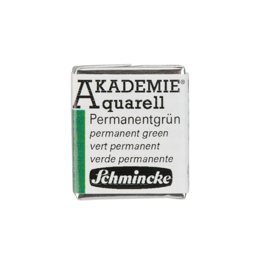 Farba akwarelowa Akademie Aquarell - Schmincke - 553, Permanent Green