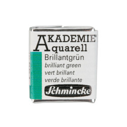 Akademie Aquarell watercolor paint - Schmincke - 551, Brilliant Green