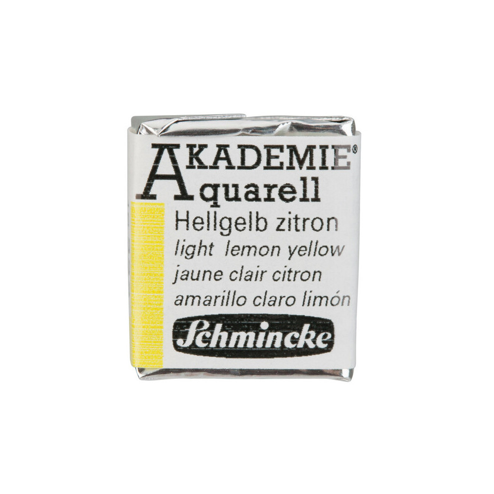 Akademie Aquarell watercolor paint - Schmincke - 222, Light Lemon Yellow
