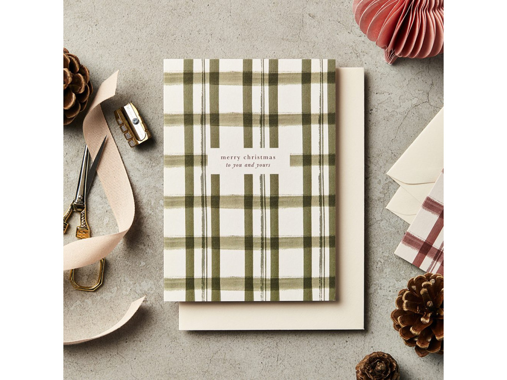 Greeting card - Katie Leamon - Green Check, A6