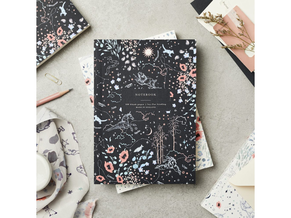 Notebook Zodiac Navy, A5 - Katie Leamon - plain, softcover, 100 g, 300 sheets
