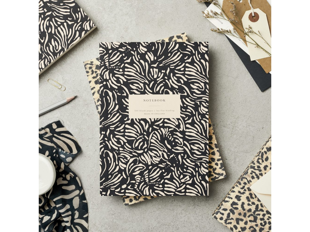 Notebook Hidden Zebra, A5 - Katie Leamon - plain, softcover, 100 g, 300 sheets