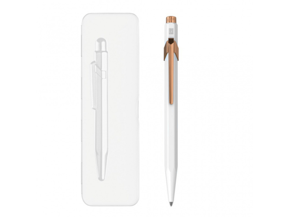 849 ballpoint pen with case - Caran d'Ache - White GT