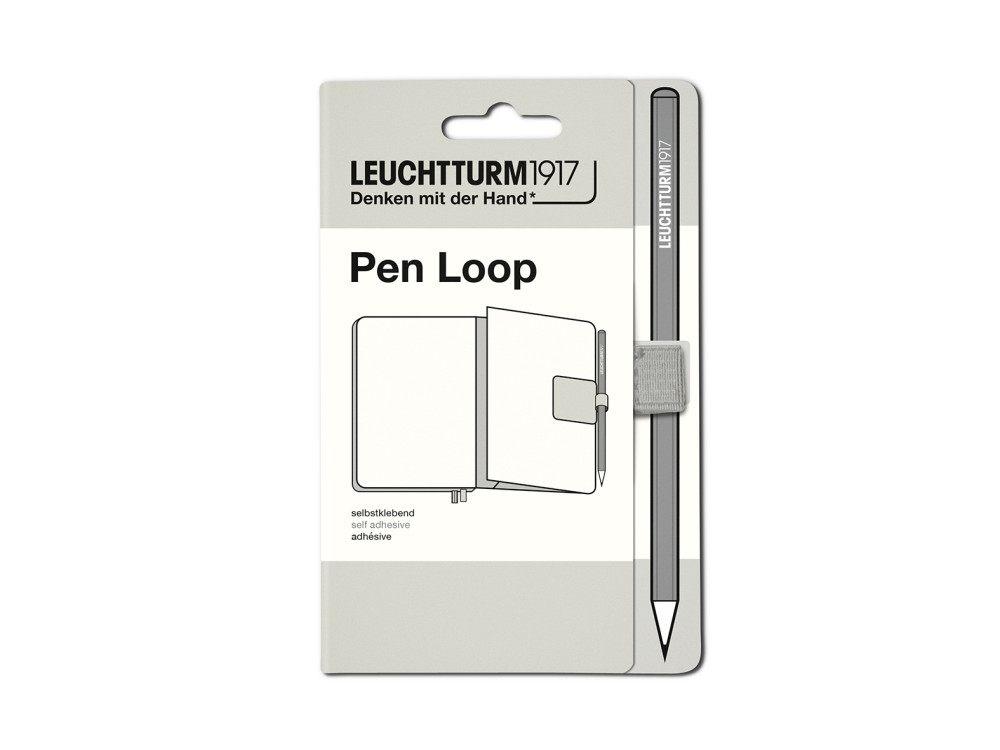 Pen loop, elastic pen holder - Leuchtturm1917 - Light Grey