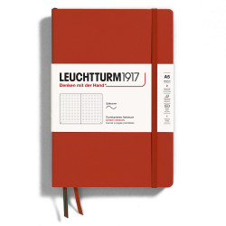 Notatnik A5 - Leuchtturm1917 - w kropki, miękka okładka, Fox Red, 80 g/m2