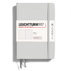 Notatnik A5 - Leuchtturm1917 - w kropki, miękka okładka, Light Grey, 80 g/m2