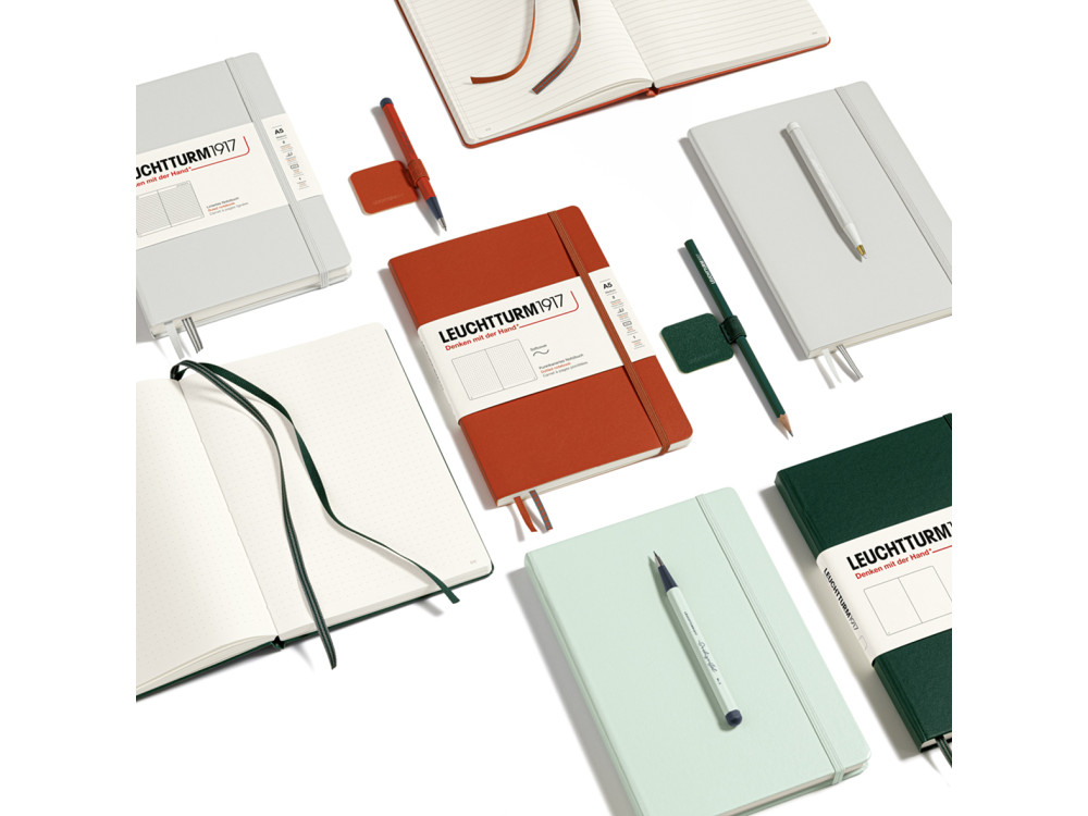 Notebook A5 - Leuchtturm1917 - ruled, hardcover, Forest Green, 80 g/m2