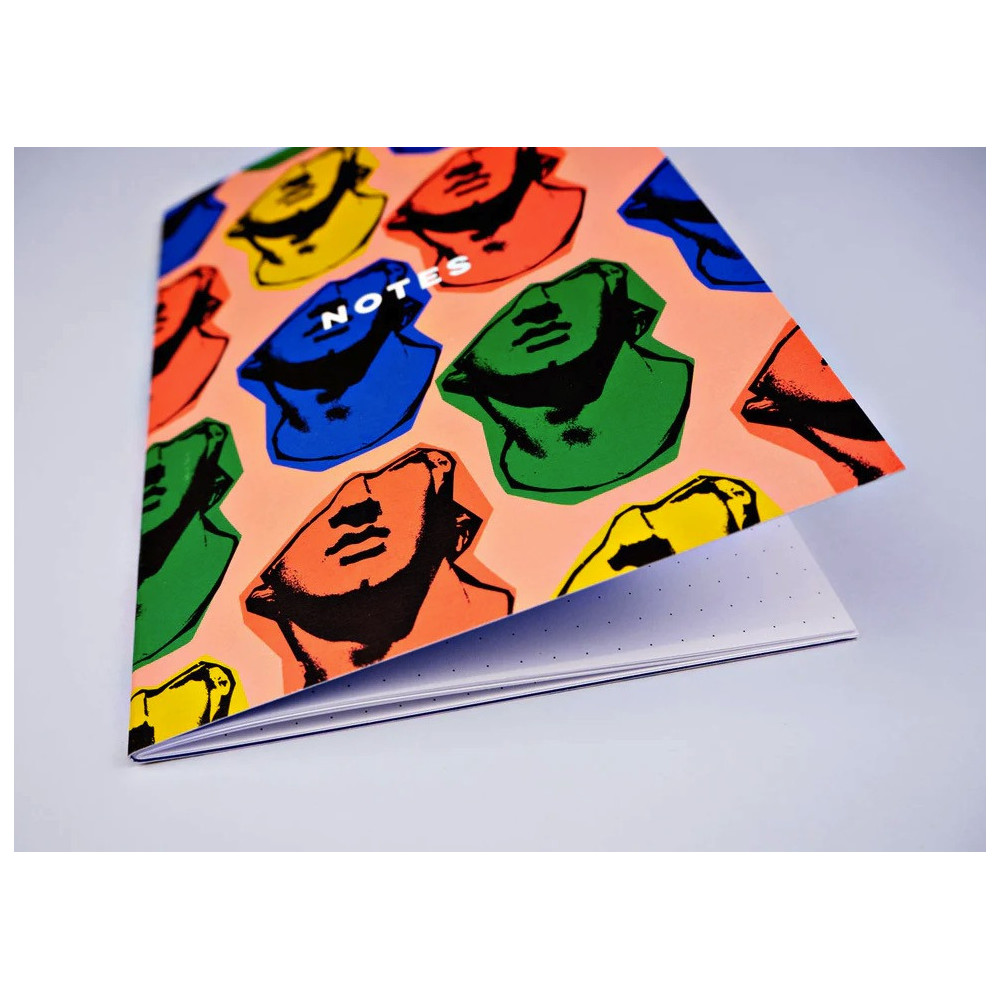 Notebook Statue Face A5 - The Completist. - dotted, softcover, 120 g/m2