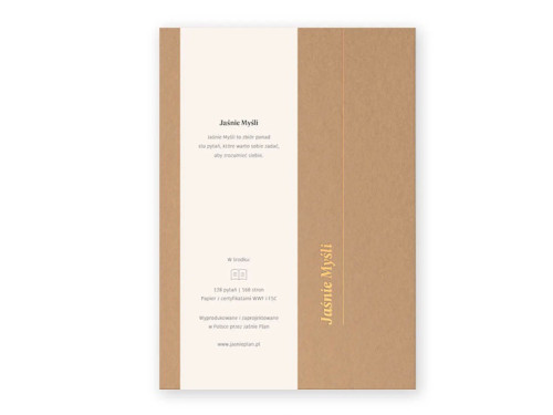 Jaśnie Myśli - Diary with questions to yourself, coffee