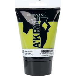 Acrylic A'kryl paint - Renesans - 83, Olive Green, 100 ml