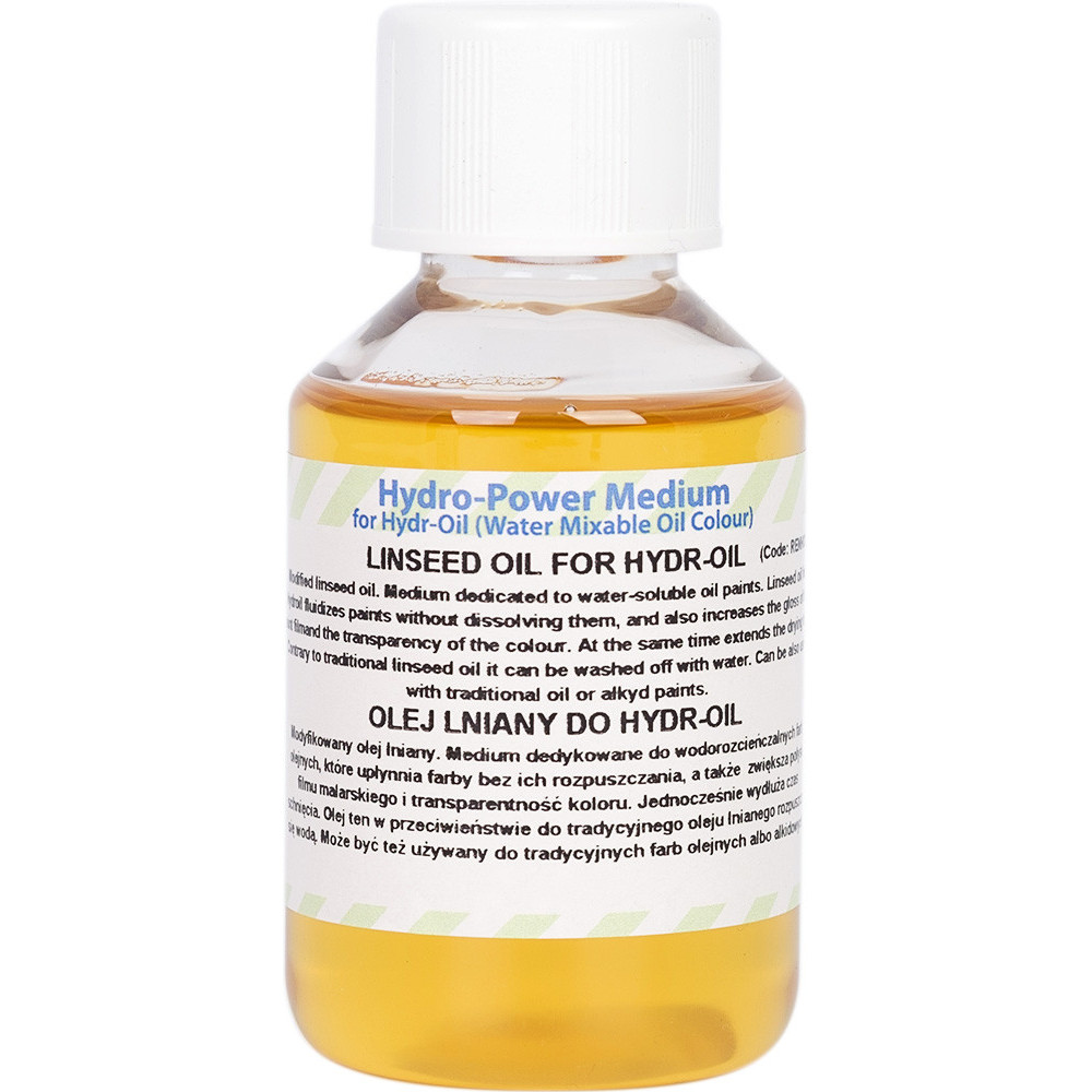 Linseed oil for Hydr-Oil water mixable oil paints - Renesans - 250 ml