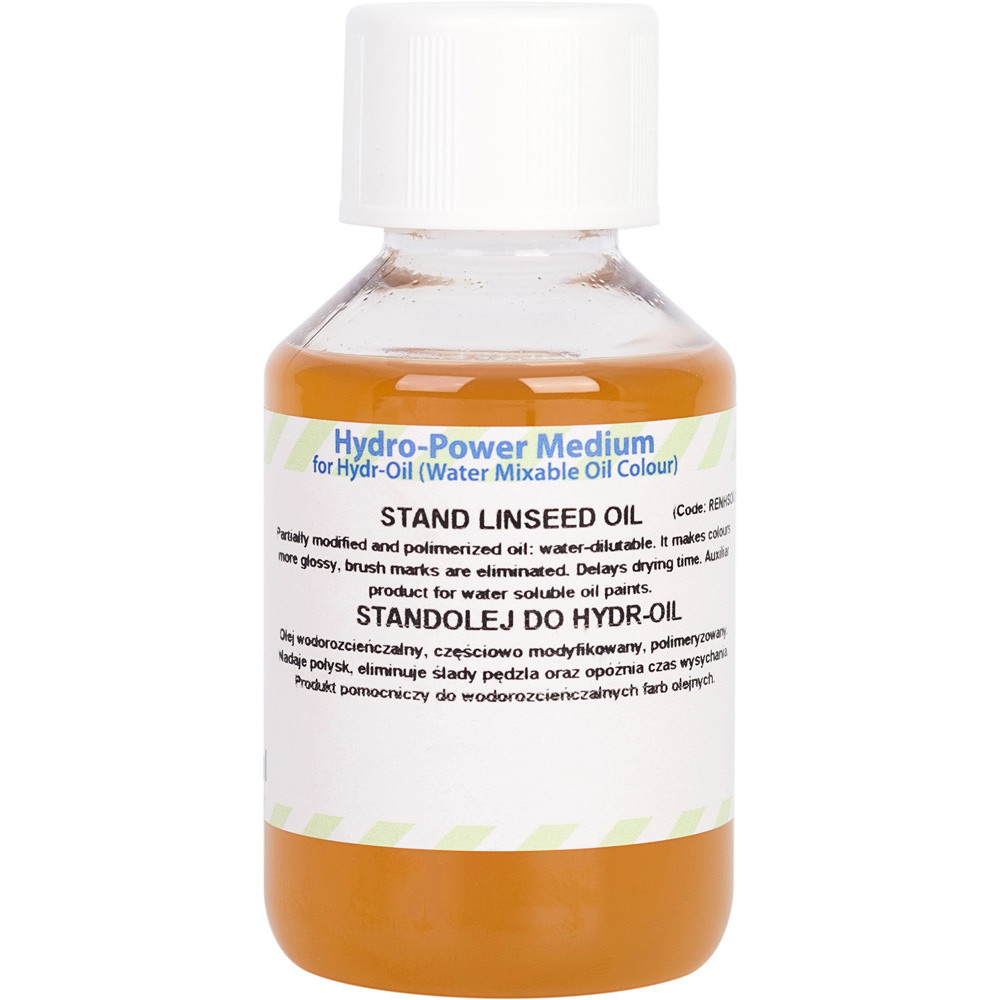 Stand Linseed oil for Hydr-Oil water mixable oil paints - Renesans - 100 ml