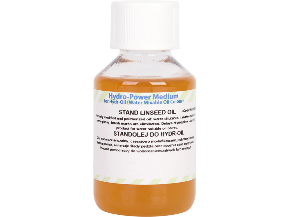Stand Linseed oil for Hydr-Oil water mixable oil paints - Renesans - 100 ml