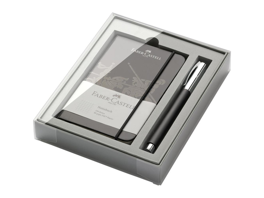 Ambition gift set with notebook and rollerball pen - Faber-Castell
