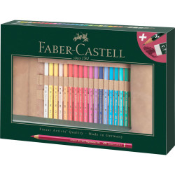Zestaw kredek Polychromos w zwijanym piórniku - Faber-Castell - 30 kolorów