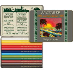 Set of Polychromos Retro Mini colored pencils - Faber-Castell - 12 colors