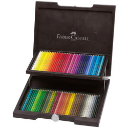 Zestaw kredek Polychromos w drewnianej kasecie - Faber-Castell - 72 kolory