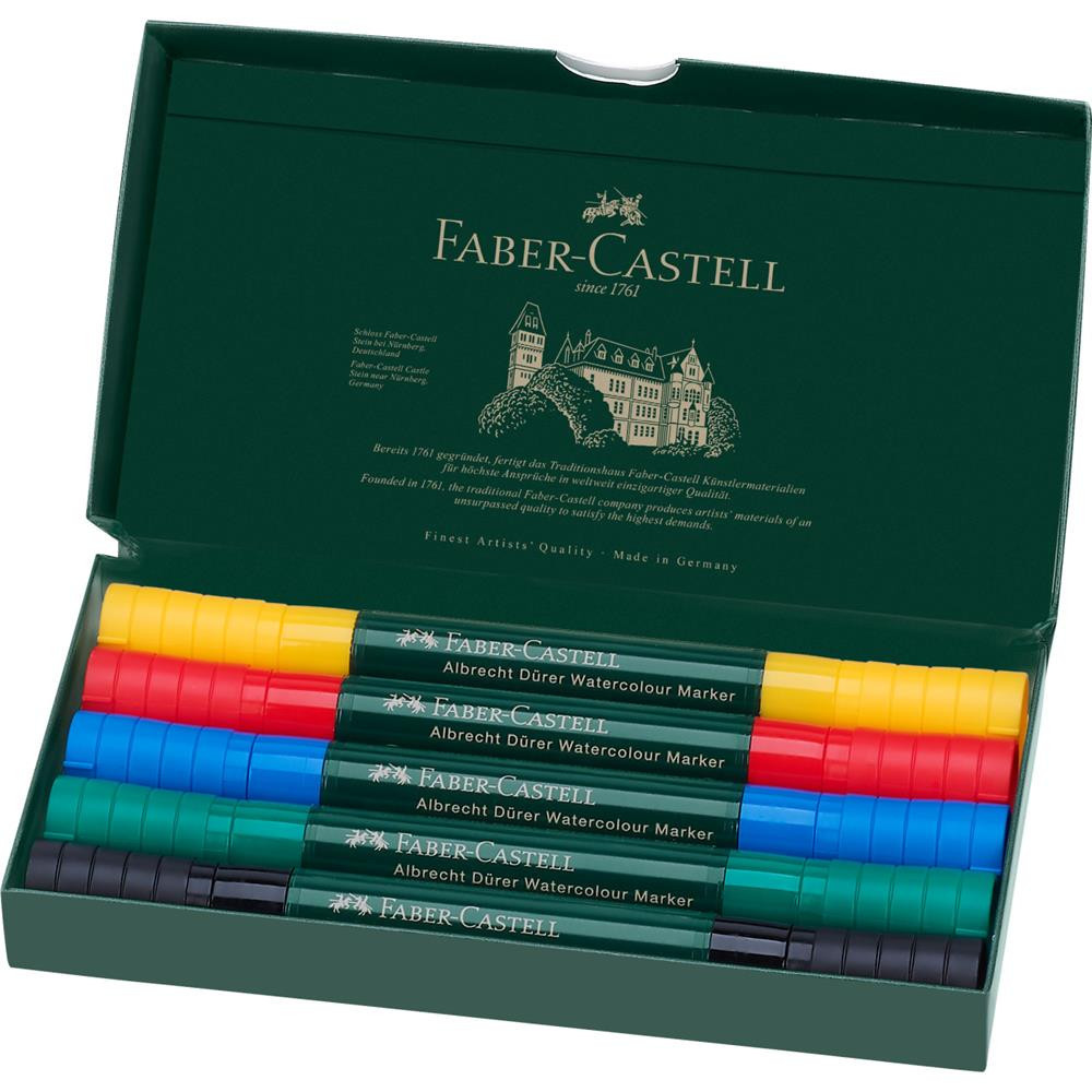 Zestaw dwustronnych pisaków akwarelowych A. Dürer - Faber-Castell - 5 kolorów